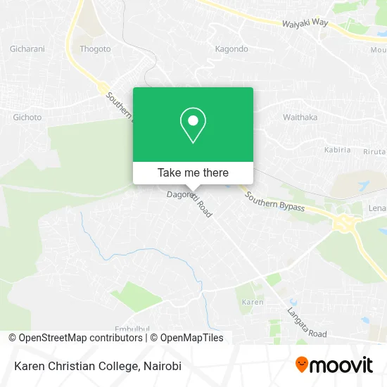 Karen Christian College map
