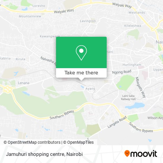 Jamuhuri shopping centre map