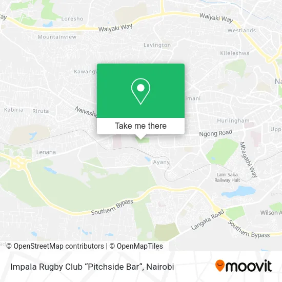 Impala Rugby Club “Pitchside Bar“ map