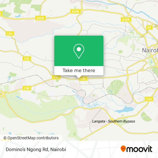 Domino's Ngong Rd map