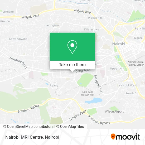 Nairobi MRI Centre map