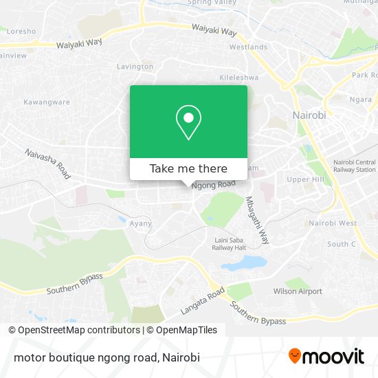 motor boutique ngong road map