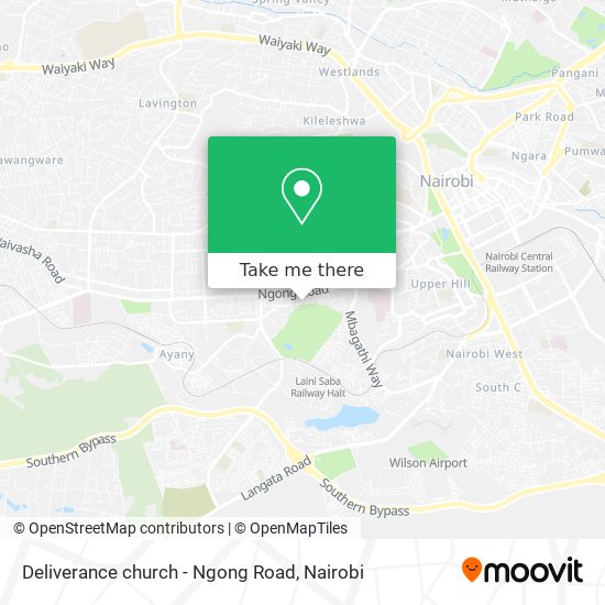 Deliverance church - Ngong Road map