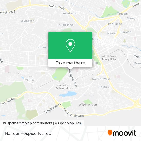 Nairobi Hospice map
