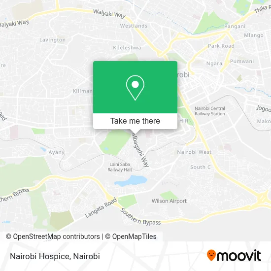 Nairobi Hospice map