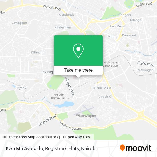 Kwa Mu Avocado, Registrars Flats map