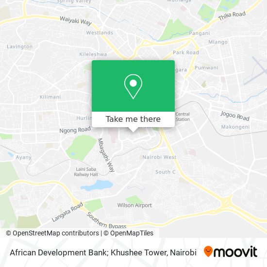 African Development Bank; Khushee Tower map