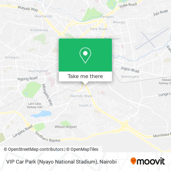 VIP Car Park (Nyayo National Stadium) map