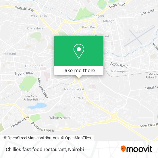 Chillies fast food restaurant map
