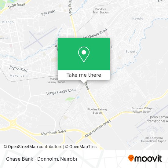 Chase Bank - Donholm map