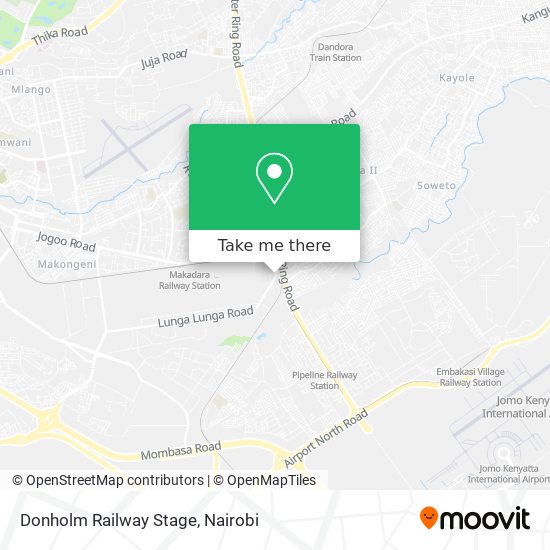 Donholm Railway Stage map