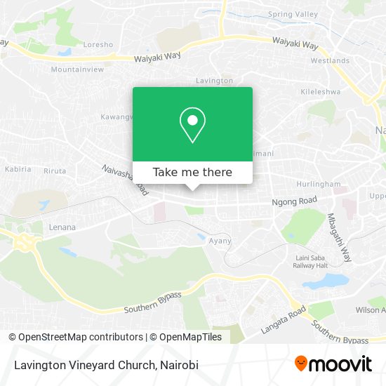 Lavington Vineyard Church map