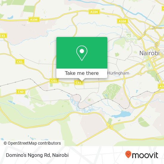 Domino's Ngong Rd map