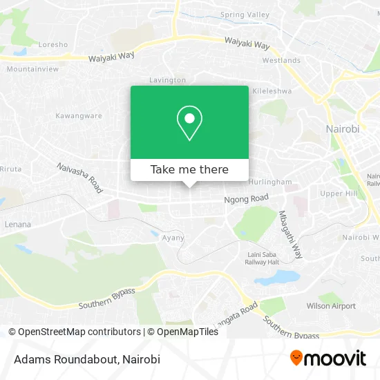 Adams Roundabout map