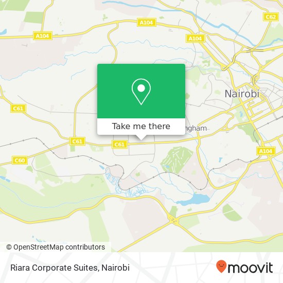 Riara Corporate Suites map