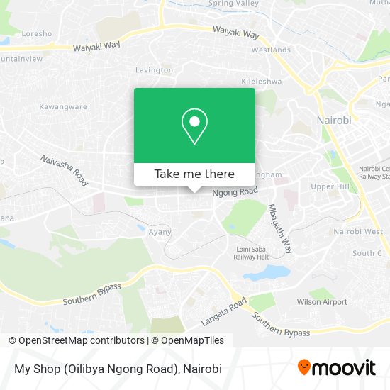 My Shop (Oilibya Ngong Road) map