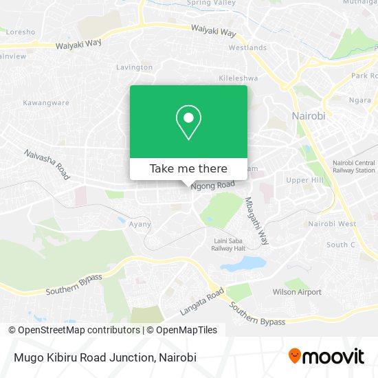 Mugo Kibiru Road Junction map