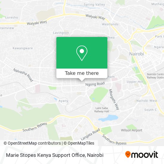 Marie Stopes Kenya Support Office map