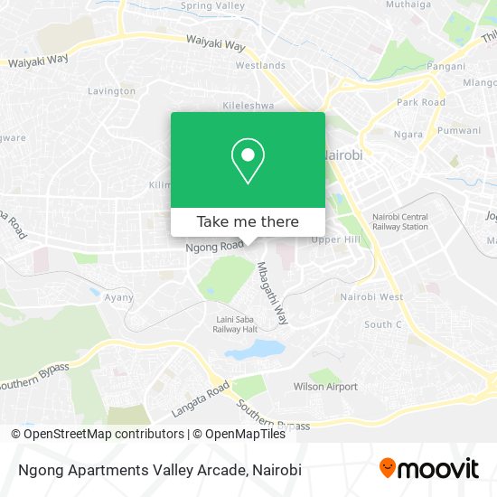 Ngong Apartments Valley Arcade map