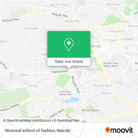 Mcensal school of fashion map