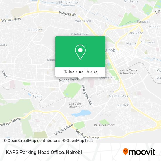 KAPS Parking Head Office map