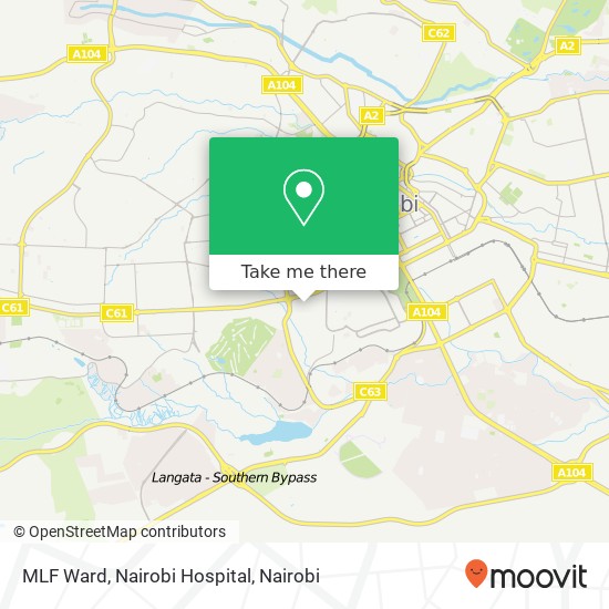 MLF Ward, Nairobi Hospital map