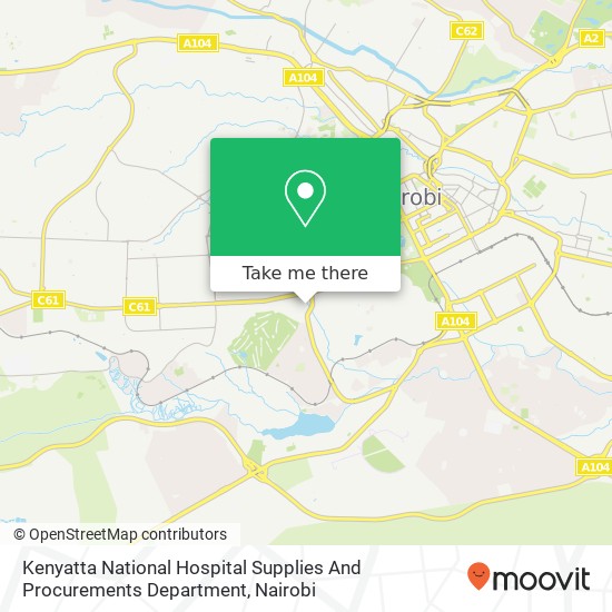 Kenyatta National Hospital Supplies And Procurements Department map