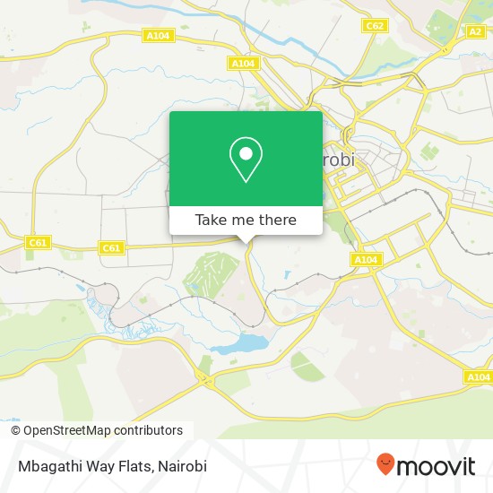 Mbagathi Way Flats map
