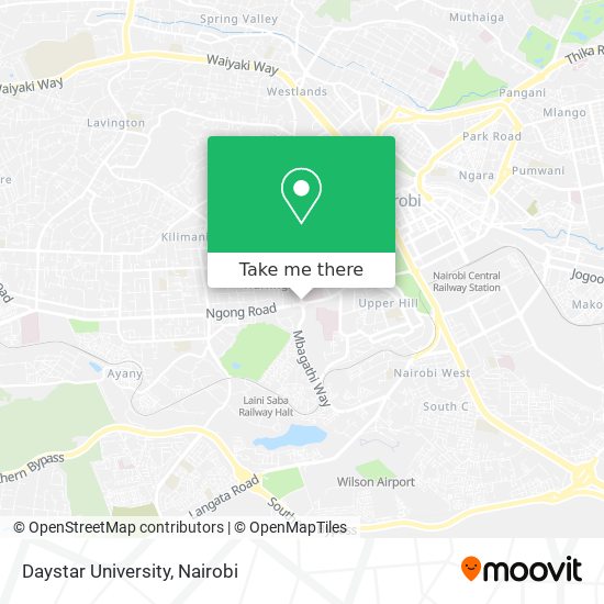 Daystar University map