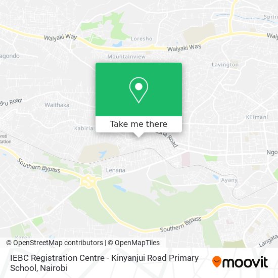 IEBC Registration Centre - Kinyanjui Road Primary School map