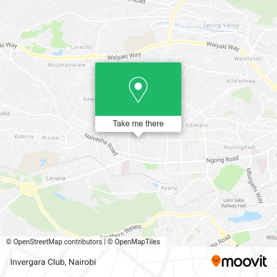 Invergara Club map