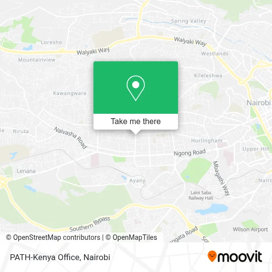 PATH-Kenya Office map