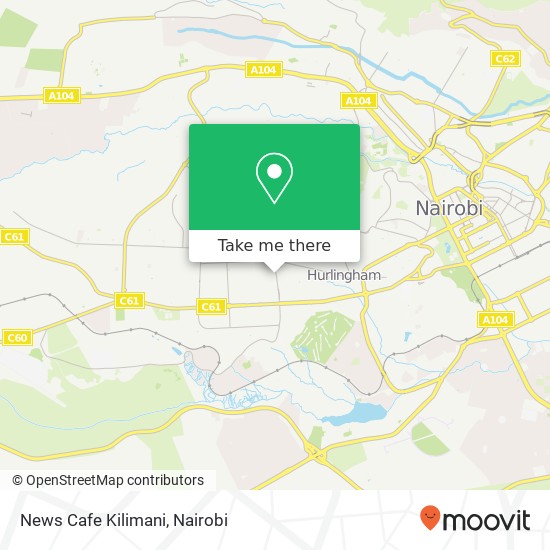 News Cafe Kilimani map