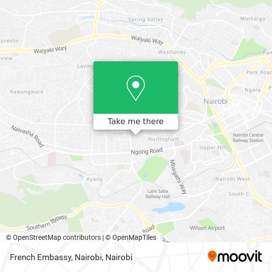 French Embassy, Nairobi map