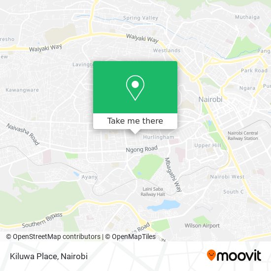 Kiluwa Place map