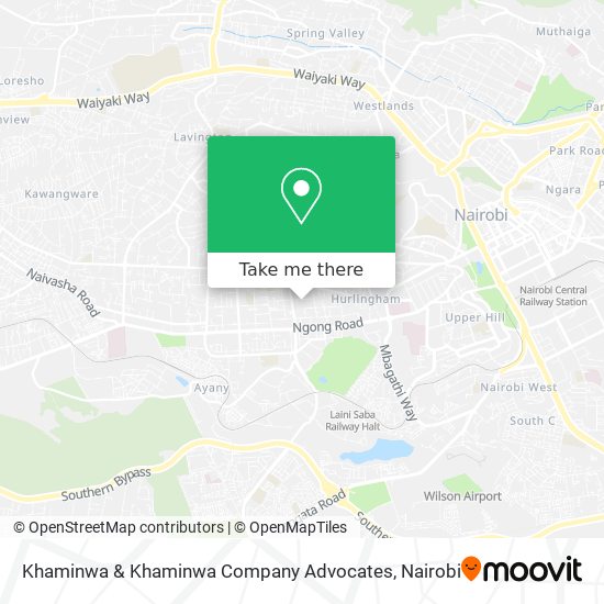 Khaminwa & Khaminwa Company Advocates map