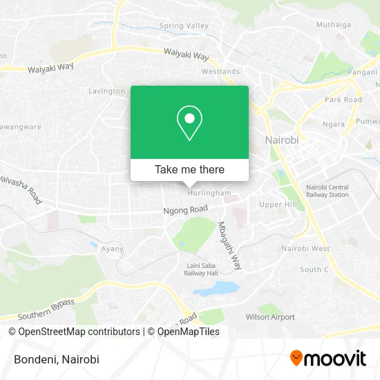 Bondeni map