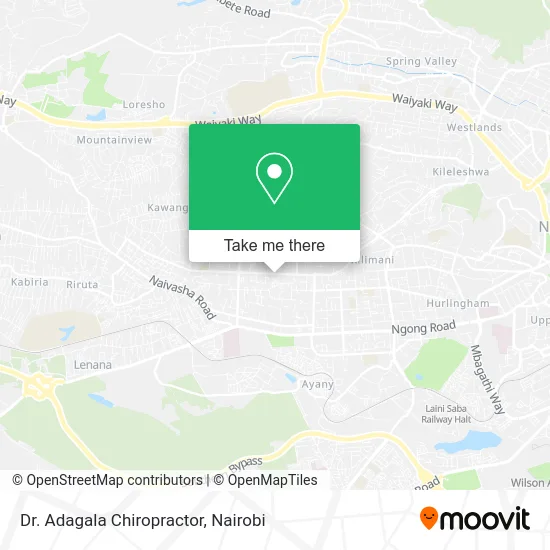 Dr. Adagala Chiropractor map