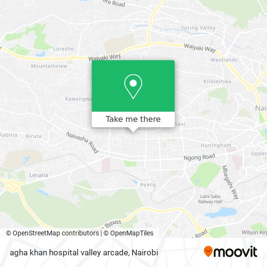 agha khan hospital valley arcade map