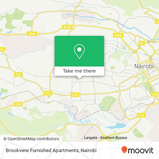 Brookview Furnished Apartments map
