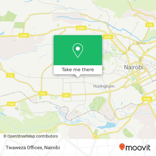 Twaweza Offices map