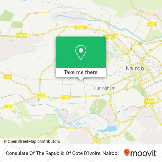 Consulate Of The Republic Of Cote D'Ivoire map