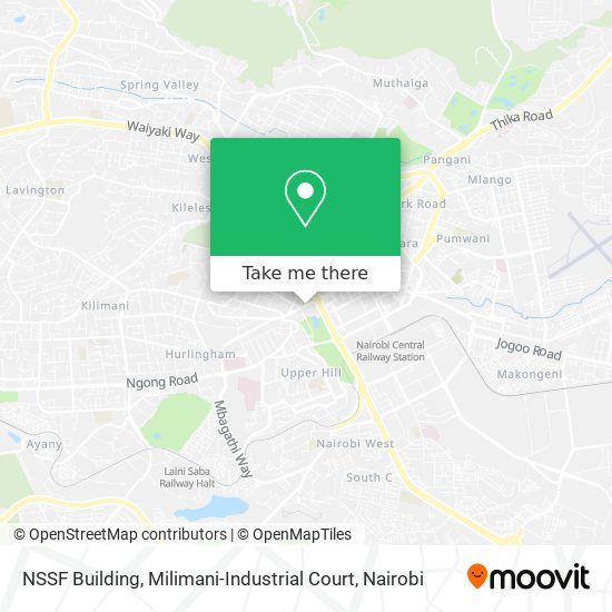 NSSF Building, Milimani-Industrial Court map