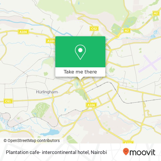 Plantation cafe- intercontinental hotel map