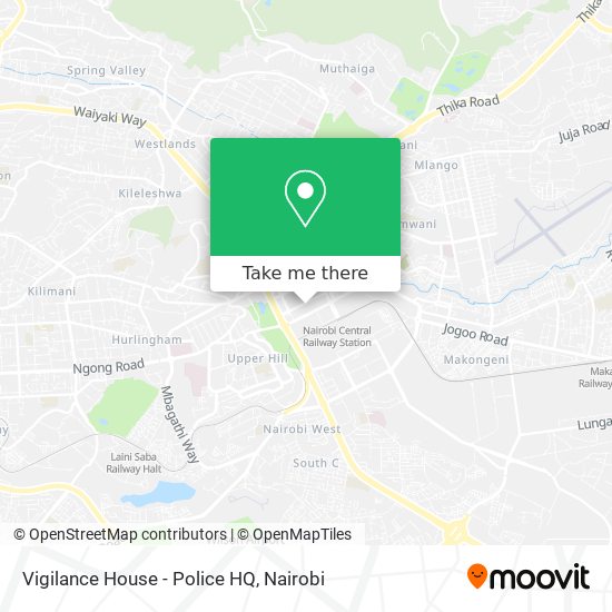 Vigilance House - Police HQ map