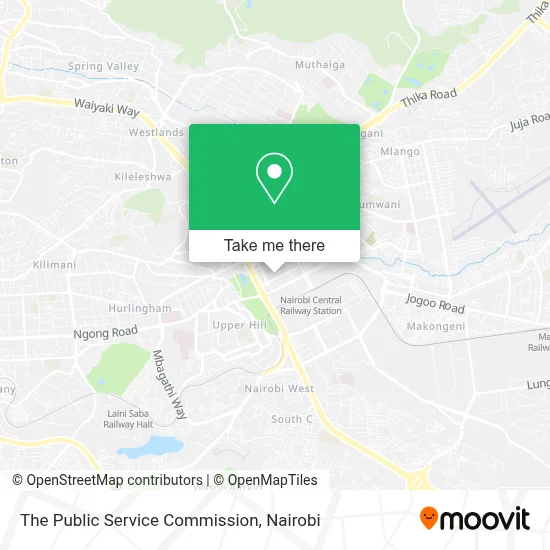 The Public Service Commission map