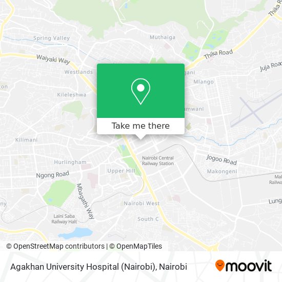 Agakhan University Hospital (Nairobi) map