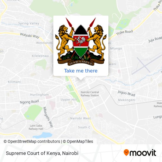 Supreme Court of Kenya map