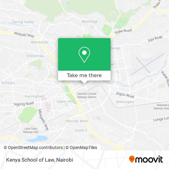 Kenya School of Law map