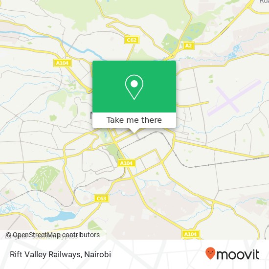Rift Valley Railways map